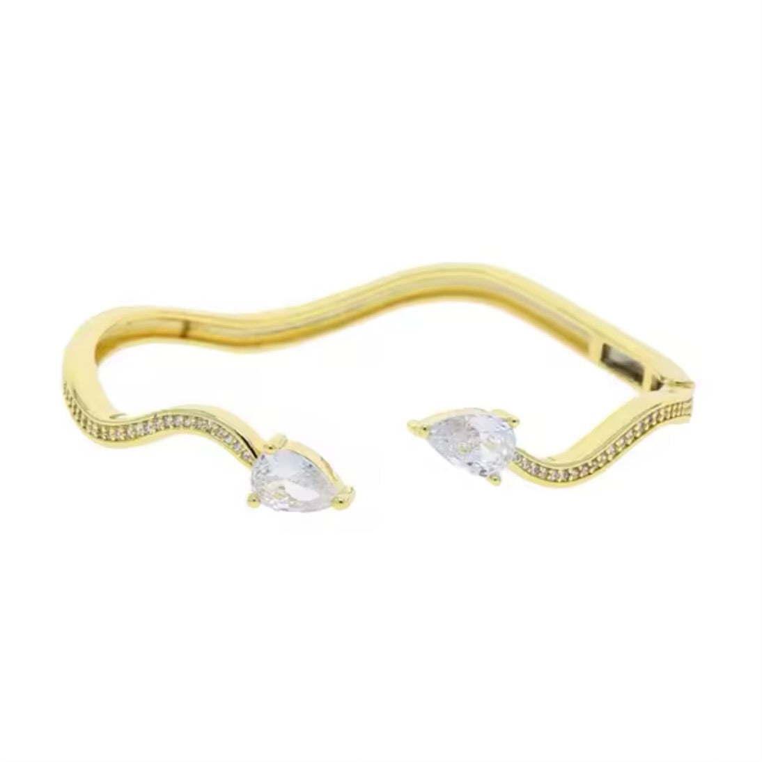 Pear Drop Twist Bangle