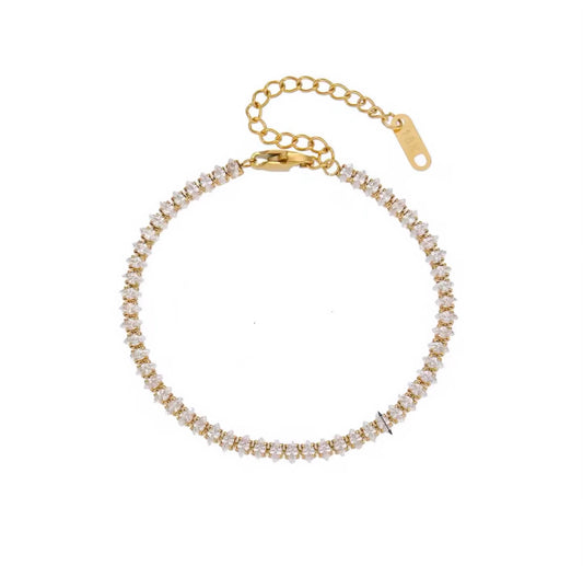 Oval Dainty Tennis Bracelet